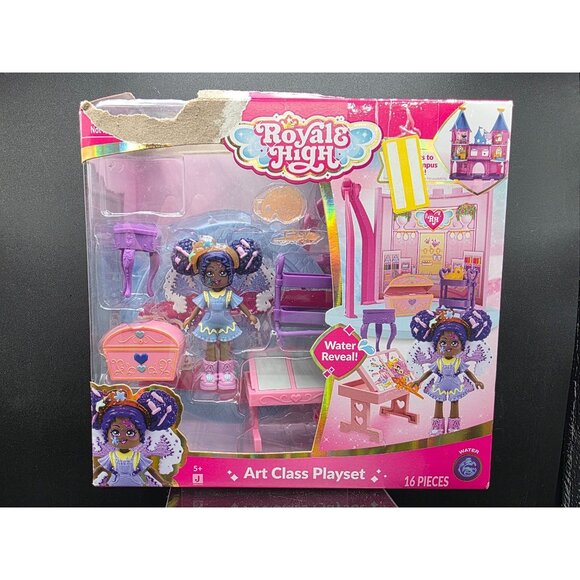 Royale High Art Class Playset 16 Pieces With Water Reveal Feature - Picture 1 of 8